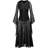 YANVS Women Medieval Renaissance Costume Adult Halloween Cosplay Party Retro Gothic Dress