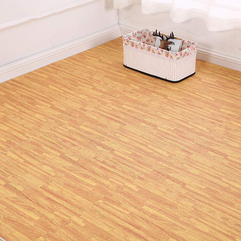 Mua パズルマット ジョイントマット サイドパーツ付 淡色 40枚 木目調 赤ちゃん ベビー 床暖房対応 子供部屋 フロアマット 軽量 オールシーズン おしゃれ リビングルーム ォッシャブル 抗菌 防ダニ エコ 洗える 断熱 防音 プレイマット Tren Amazon Nhật Chinh Hang 21