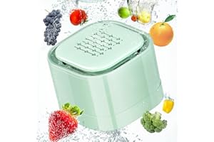 FEIQIO Fruit and Vegetable Washing Machine, Fruit Cleaner Device for Deeply Cleans Fresh Produce, IPX7 Waterproof Fruit and Vegetable Purifier, OH-Ion Purification Technology Detachable Cleaning