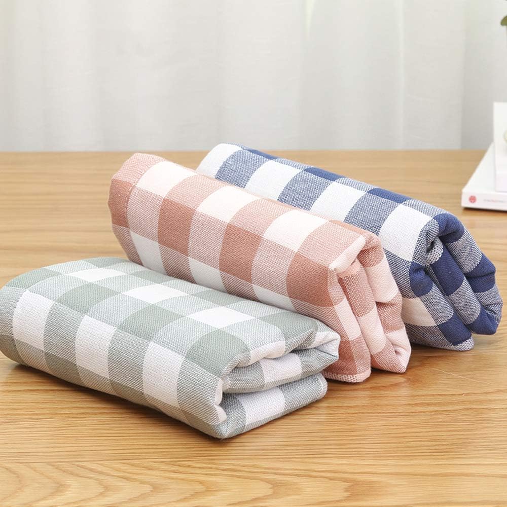 100% Cotton Checkered Hand Towels Set of 3 (14 x 30 Inch) Buffalo Plaid Double-Sided Design Soft Absorbent Durable Towels for Bath, Hand, Face, Gym and Spa (Large Plaid): Kitchen & Dining