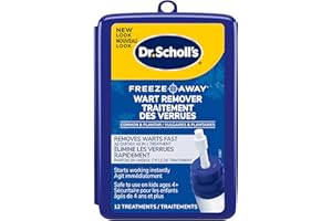 Dr. Scholl’s FreezeAway Wart Remover, 12 Applications // Doctor-Proven Therapy, for Common and Plantar Warts