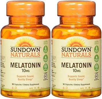 Amazon.com: Sundown Naturals Melatonina, 10 mg, Cápsulas, 2 ...