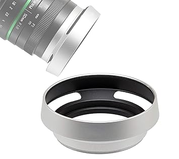 Buy Ezfoto 49mm Silver Tilted Metal Lens Hood Shade For Sony Nex E Mount 16mm F 2 8 Wide Angle Lens Sel16f28 30mm F 3 5 Macro Lens Sel30m35 And 50mm F 1 8 Mid Range Prime Lens Sel50f18 Online At