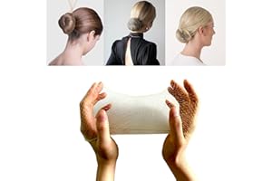 50PCS Invisible Mesh Hair Nets (Blonde) Elastic Bun for Ballet Dancer, Gymnastics, Horseriding, Chef, Nurse