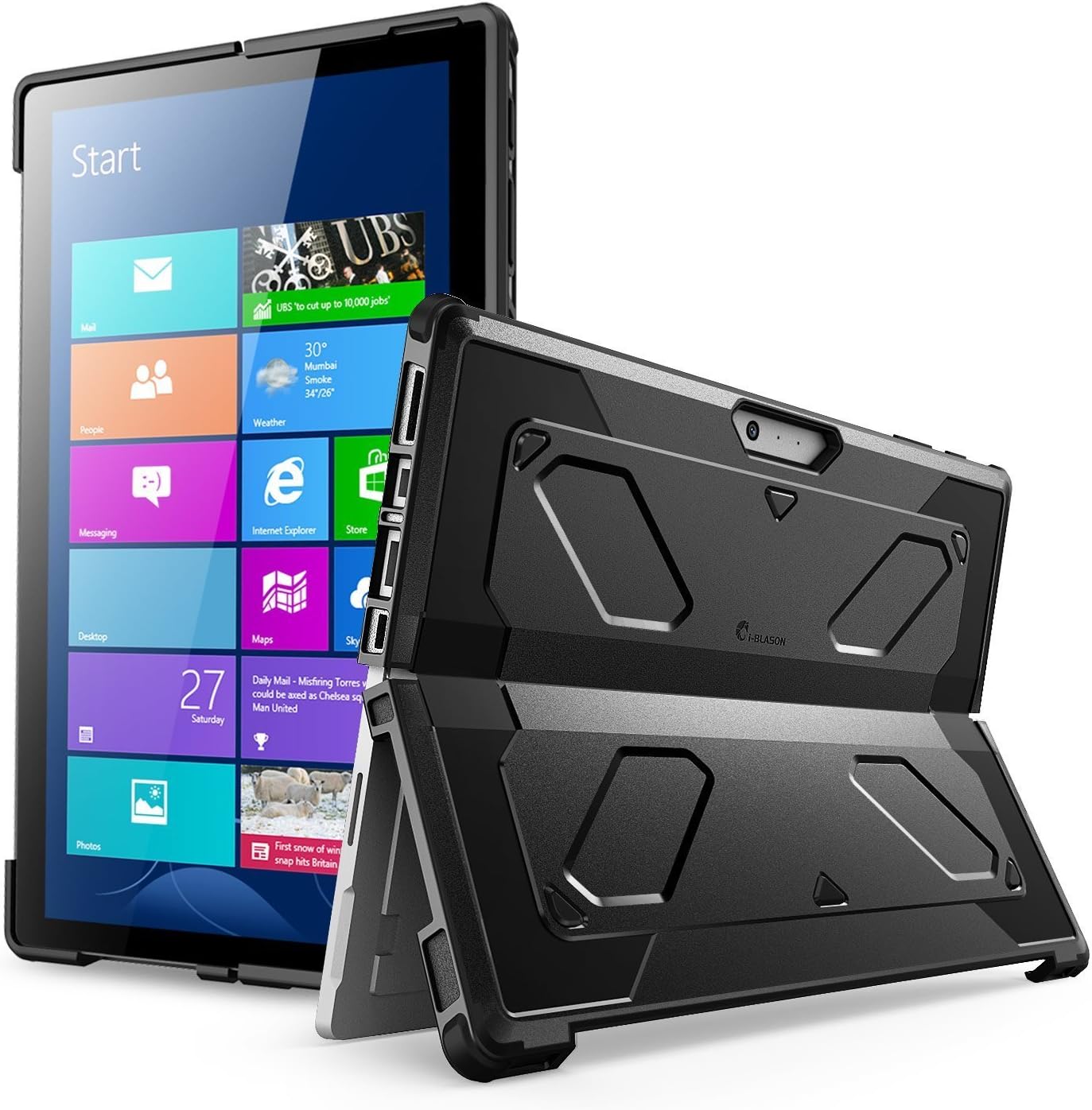 The New Surface Pro 2017 Case, [Heavy Duty] iBlason Armorbox Dual
