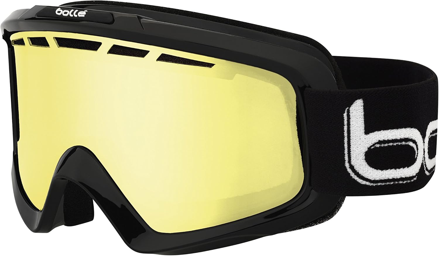 BOLLE low light 2015 NOVA II Ski Snowboard Goggles BLACK/ Lemon Cat.1