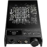 Questyle Sigma Pro Bluetooth 5.4 Rechargeable Headphone Amplifier MFi Certified Portable USB DAC AMP with LDAC/aptX HD/LE Audio PCM768/DSD512 6.35mm/4.4mm/3.5mm Output for Smartphones/PC(Black)