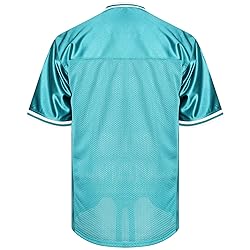 Blank Football Jerseys Mesh Athletic Football Shirt
