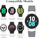 WOOZ Soft Silicone Sport Band for Samsung Galaxy Watch 4 5 6 40mm 44mm Magnetic view 5