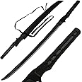 Armory Replicas™ 38.75" Full Tang Katana Sword - 1045 High Carbon Steel Blade, Mirror Polished Finish, ABS Handle Inserts, Includes Faux Leather Sheath with Belt Loop