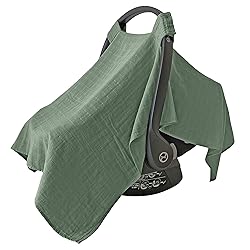 MOZAH Baby Car Seat Cover - Roman Green