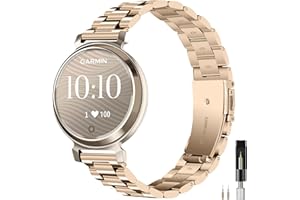 Miimall Metal Band for Garmin Lily 2/Lily 2 Active,Stainless Steel Replacement Strap for Lily 2 Men Women