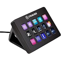 Elgato Stream Deck MK.2 – Studio Controller, 15 macro keys, trigger actions in apps and software like OBS, Twitch, ​YouTube a