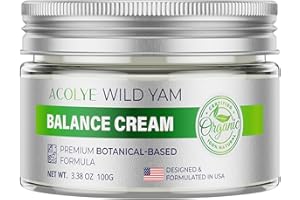 ACOLYE Wild Yam Cream for hormone balance: Australia Barbara O'neill Recommended formula for woman and man - Menopause & Menstrual support like hot flash night sweats unstable moods and Power surges