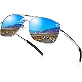 URUMQI Polarized Aviator Sunglasses for Men Women,UV400 Protection Lens, Ultra Lightweight Pilot Sun Glasses for Driving Golf