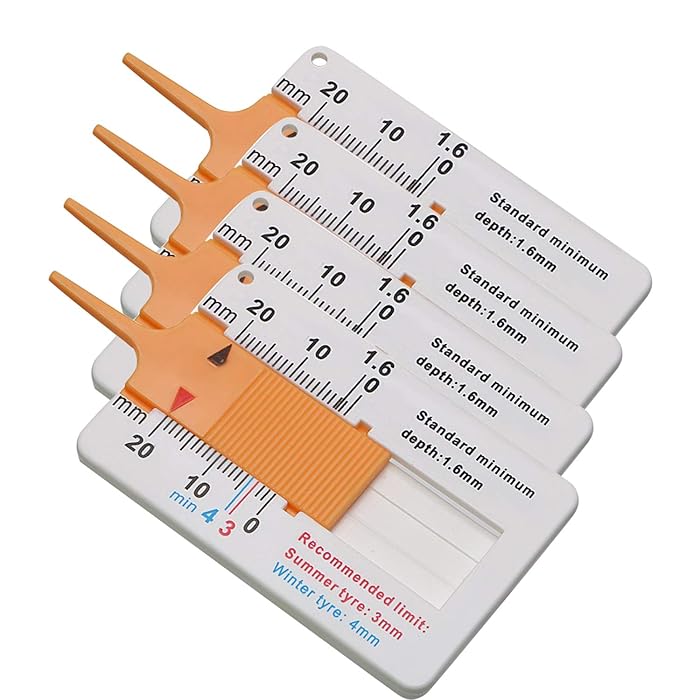 Buy 4 Pcs Tyre Tread Depth Gauge,Digital tire Tread Depth Measurement