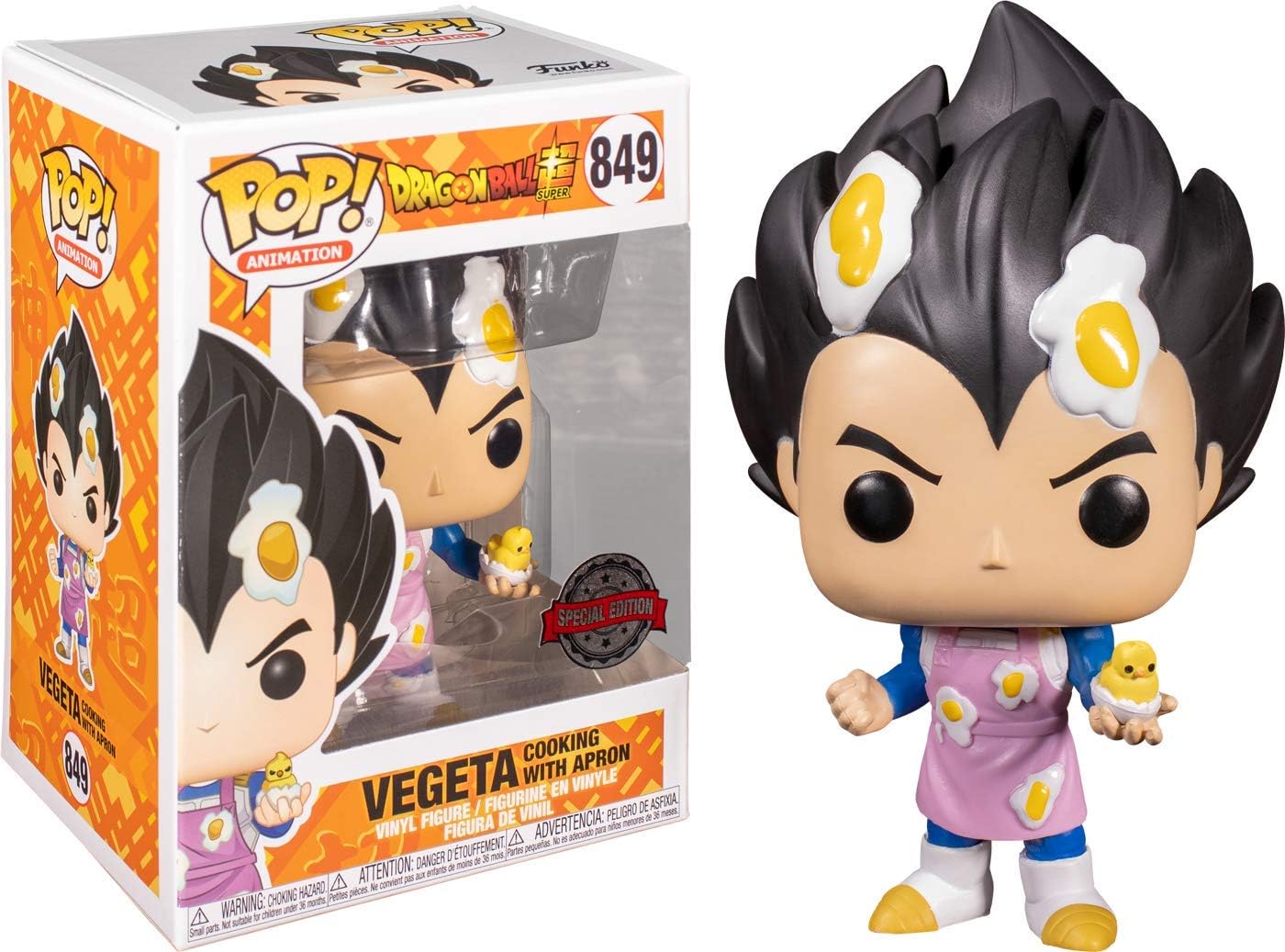 pop Funko 51228 Animation: Dragon Ball Super - Vegeta Cooking with Apron (Special Edition) #849, No Colour - Image 3