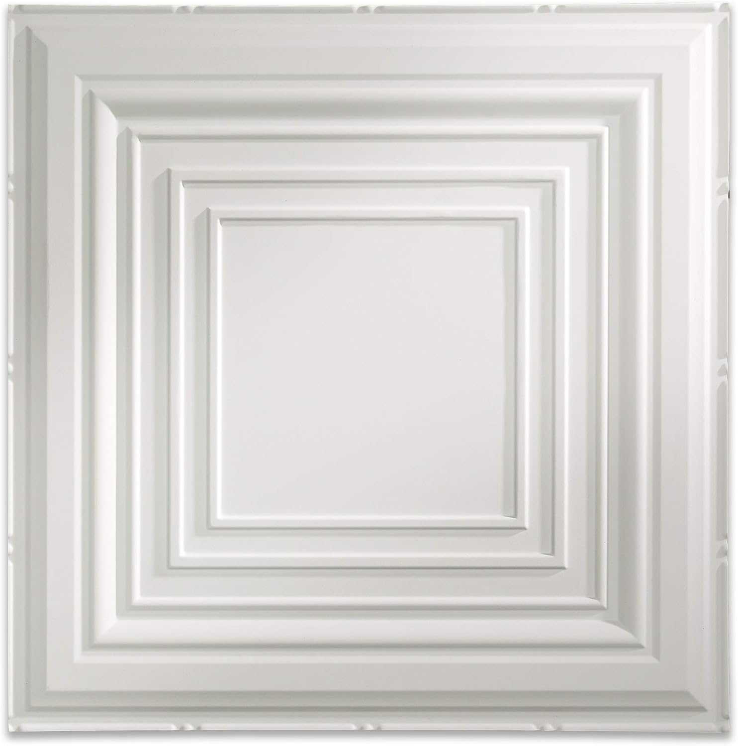 Fasade Easy Installation Traditional 3 Gloss White Lay In Ceiling