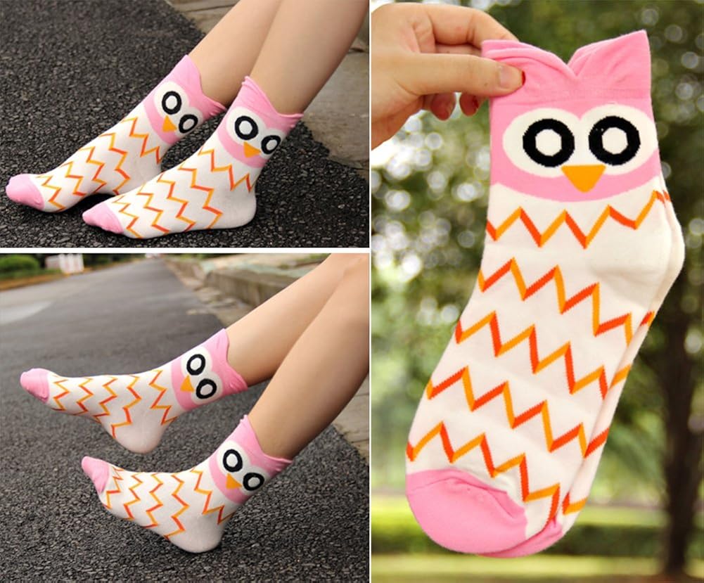 Chalier 5 Pairs Womens Funny socks Cozy Cute Printed Patterned Fun Socks Novelty Cat Socks for Women Gifts at  Women’s Clothing store