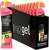TORQ Running Gels with Electrolytes Rhubarb Custard 30g Carbs 15 x 1