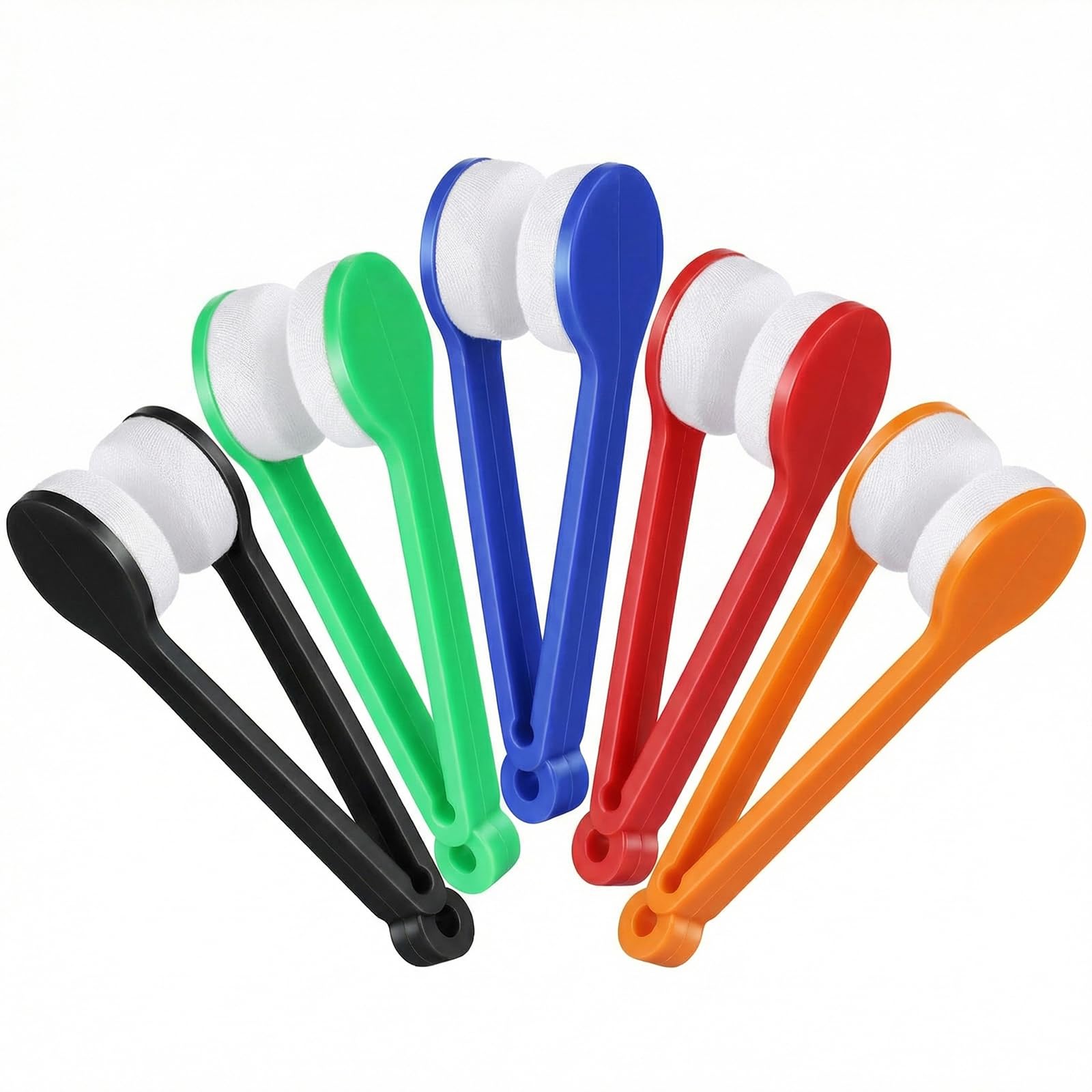 Sun Glasses Eyeglass Microfiber Mini Eyeglasses Cleaner Spectacles Cleaner Soft Brush Cleaning Tool 5 Pieces (Random Color)
