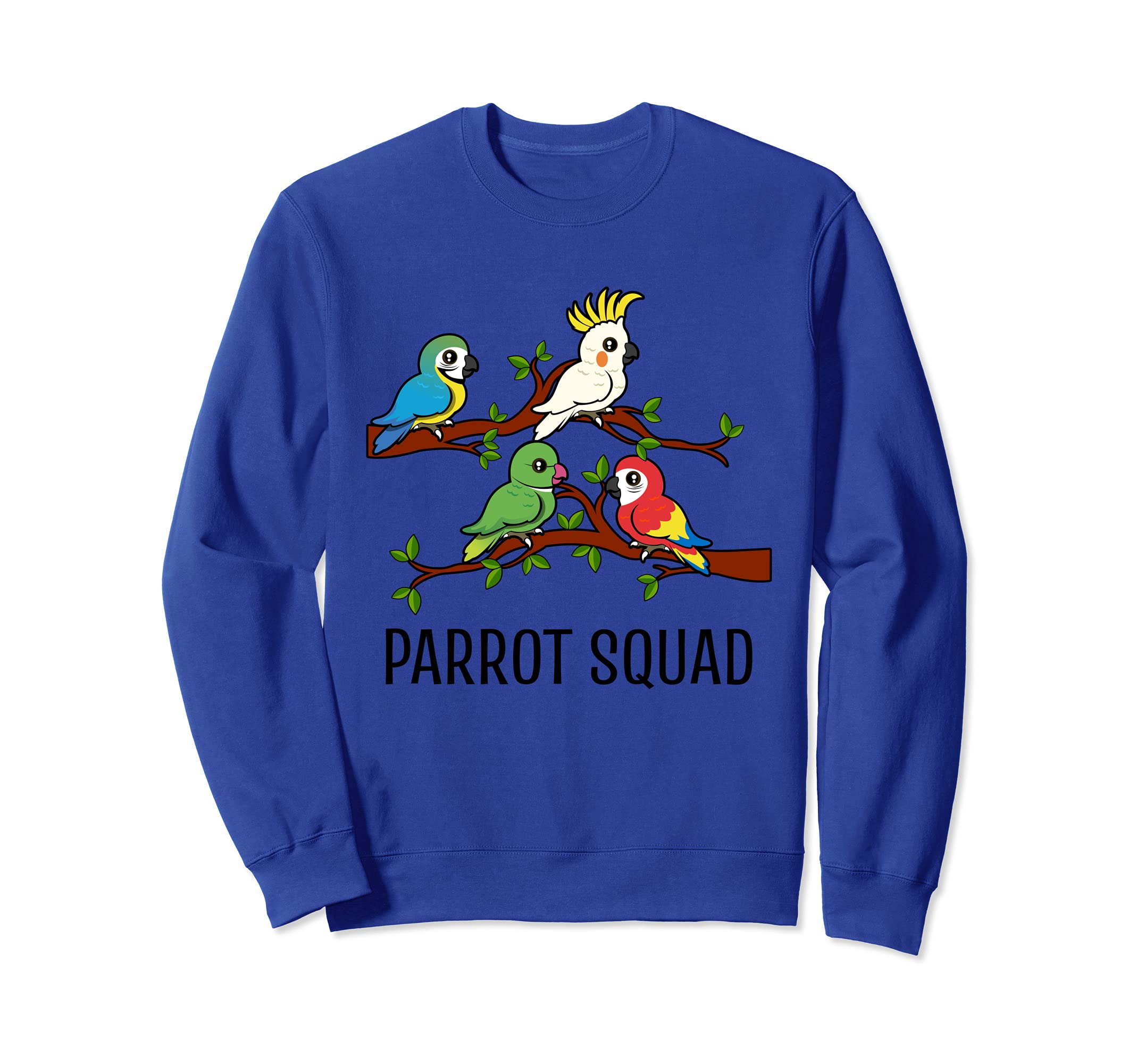 Cute Parrot Squad on a Tree Sweatshirt