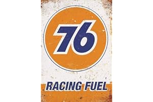 Cnhgfds Retro Metal Tin Sign 76 Racing Fuel Vintage Poster Plaque Sign Home Club Bar Man Cave Garage Wall Decor Best Gift For