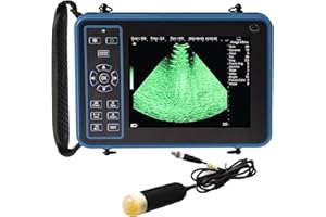 GOYOJO Ultrasound Scanner Veterinary for Pregnancy, Vet Digital Portable B-Ultra Sound Scanner Machine Farm Animals Pet with 3.5 Mhz Mechanical Probe 8 Color Panels for Sheep, Dog, Cat And Pig Pregnancy Test