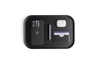 Catchall Tray Wooden Premium Walnut Wood Valet EDC Tray for Desk Bedside Table Jewellery Display Organiser Key Wallet Watch P