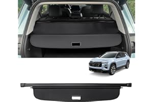 VEENJOY Cargo Cover for Chevrelot Equinox/GMC Terrain 2025-2026 Accessories Retractable Trunk Cover Security Shielding Shade Cargo Luggage Cover Trunk Storage Privacy Protection (Carbon Fiber Texture)
