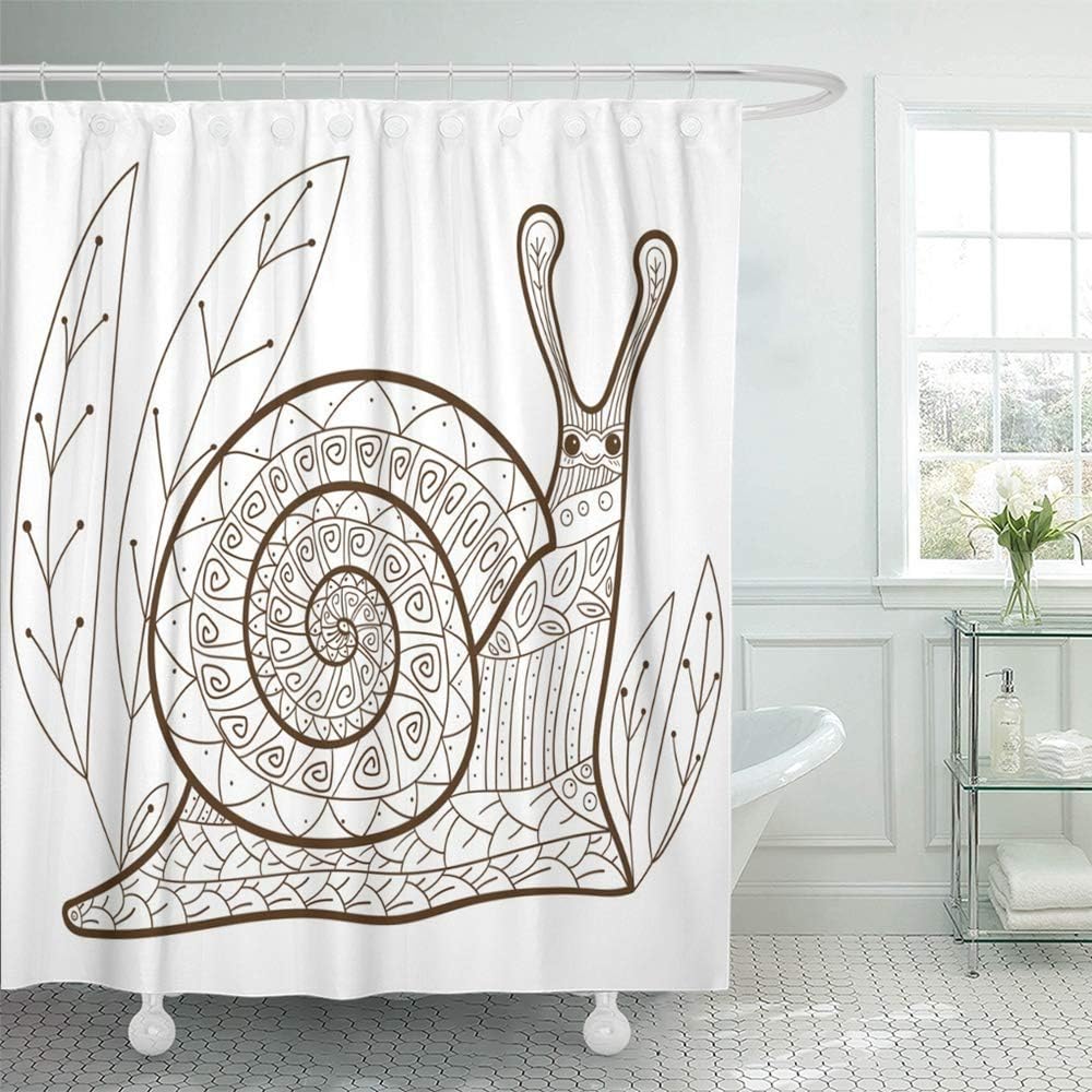 不适用 Dekorative Duschvorhang Erwachsenen Malvorlagen Nette