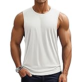 MAGCOMSEN Men's Workout Tank Tops Quick Dry Lightweight Sleeveless Shirts Gym Bodybuilding Muscle Tee Shirt