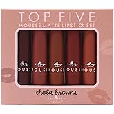 Italia Deluxe Top Five Mousse Matte Lipstick Set Chola Browns