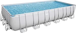 swimming bestway pool ground above pools rectangular garden steel