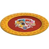 Party Factory `Paw Patrol´ 8x paper plates, disposable plates colorful, 9 inch, party plates for children's birthday, theme party