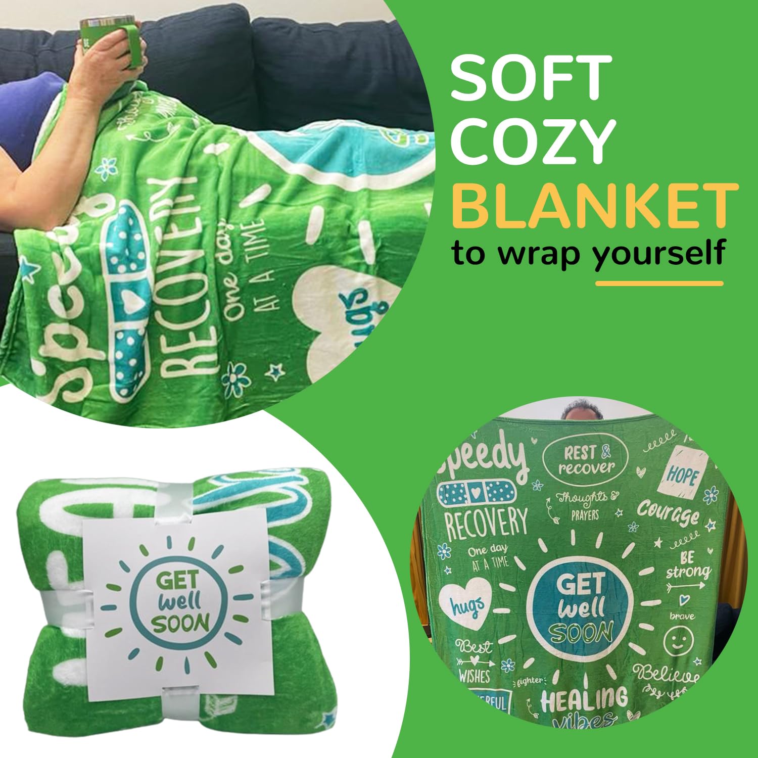 Get Well Soon Gifts for Women - Care Package- Cancer Care Gifts for Women - Get Well Gifts for Women After Surgery - Care Package for Women - Get Well Soon Gift Basket - Chemo Care Package for Women