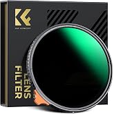 K&amp;F CONCEPT 82mm Ultra-Low Reflectivity Variable ND2-400 ND Lens Filter | (1-9 Stops) 28 Multi-Layer Coatings AGC Optical Glass Adjustable Neutral Density Camera Lens Filter (Nano-X Series) FN721