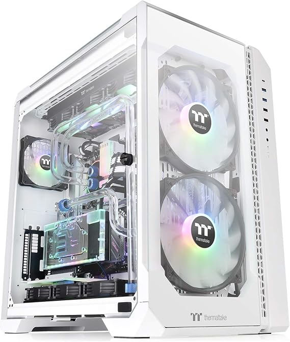 Thermaltake View 51 TG ARGB Snow Gaming Case, CA-1Q6-00M6WN-00: Amazon.es: Informática