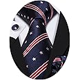 Barry.Wang Fun Animal Ties for Men Designer Handkerchief Cufflink WOVEN Casual Necktie Set Festival