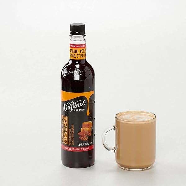DAVINCI GOURMET CLASSIC CARAMEL PECAN SYRUP, 25.4 FLUID OUNCES (PACK OF 1)