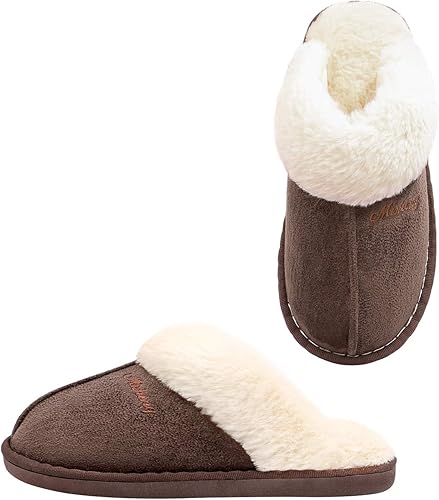 fluffy slip on slippers