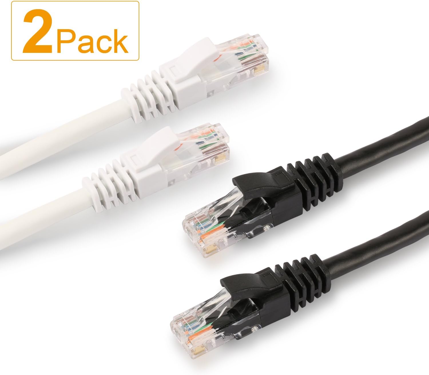 SHD Cat6 Ethernet Cable Network Cable Patch Cable UTP RJ45 Computer Network Cord - 2Pack 10Feet