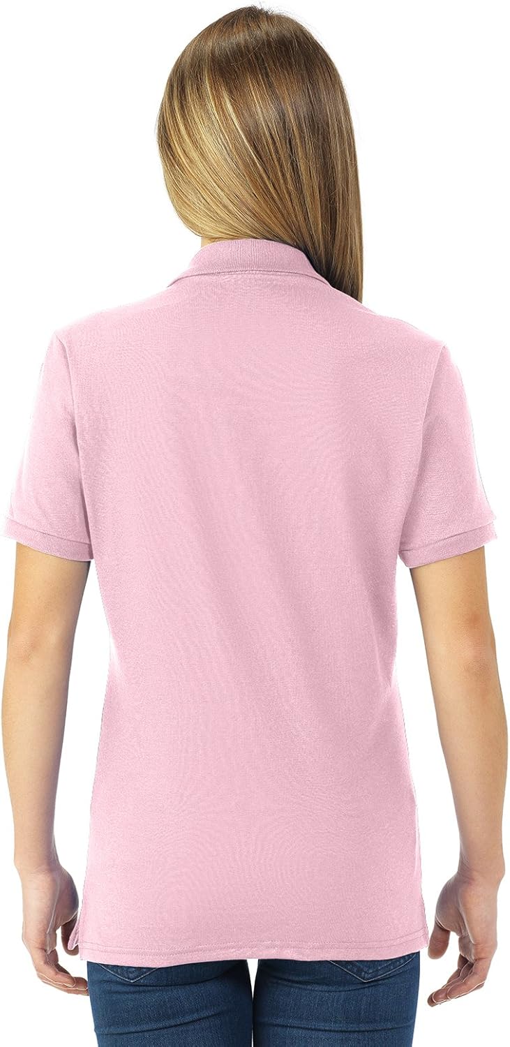 Jerzees Ladies' 5.6 oz., 50/50 Jersey Polo with SpotShield 437W at  Women’s Clothing store: Polo Shirts