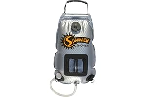 ADVANCED ELEMENTS - Summer Shower/Solar Shower - Different Capacity - Shower Head - Reflective Mirror - Fill Valve - Black or Silver