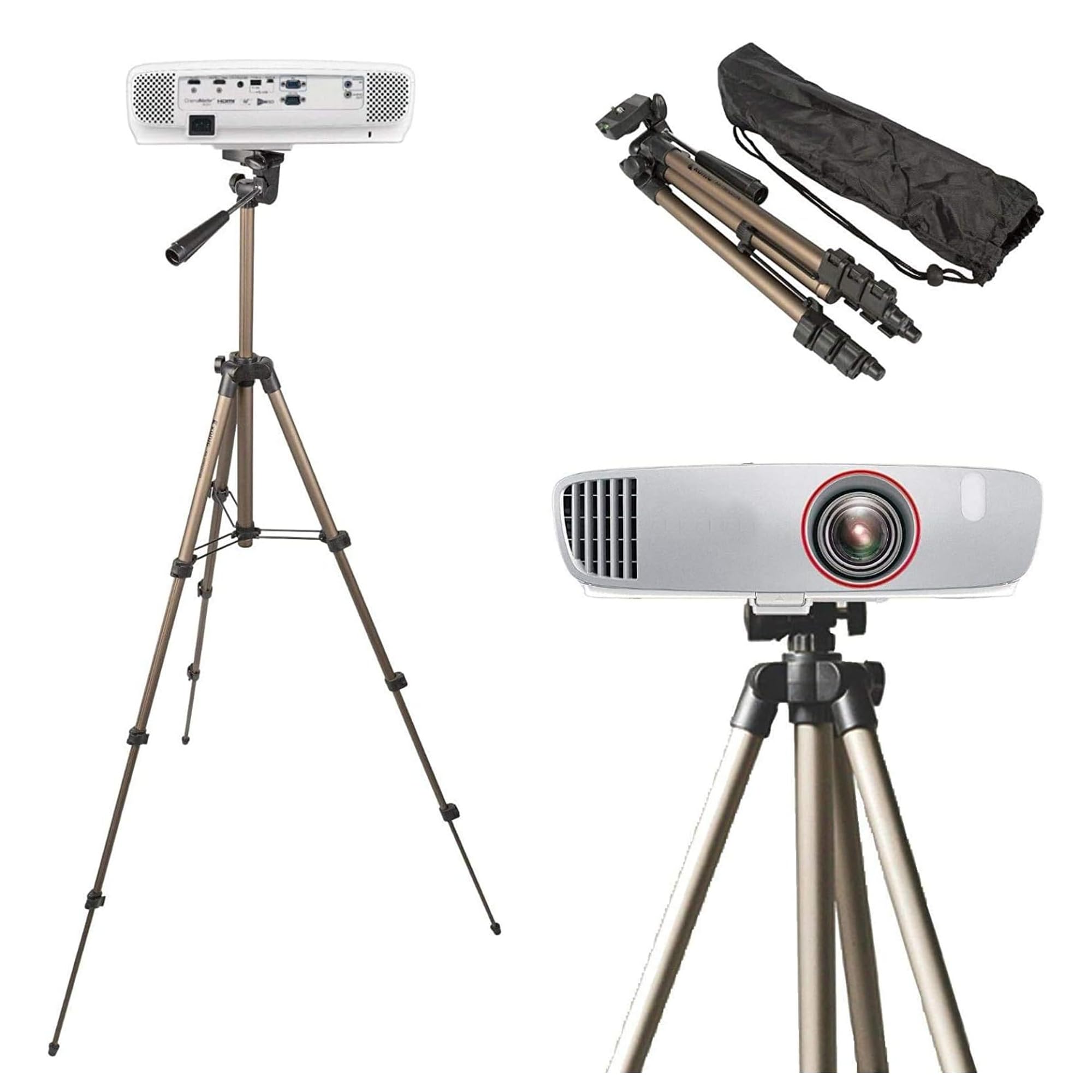 TronicXL Tripod19P Projector Tripod 1/4" Compatible with Philips, BenQ, Asus, Acer, Epson, Sony, Panasonic, WiMiUS, TOUMEI, Merisny, QKK, OTHA, Android, Aiptek