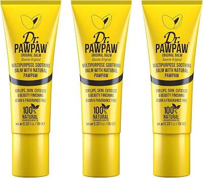 Dr. PAWPAW Original Balm 3x10ml Multi-Purpose Natural Hydrating Lip Skin Hair