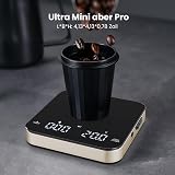 Maestri House Rechargeable Mini Coffee Scale with Timer, 2kg/0.1g view 2