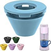 Silicone Anti-Leak Coffee Spout for Keurig K-Mini & Express - Splash-Proof Accessory, No Mess Drip-Free Design, Easy to Clean & Reusable (Fits K-Mini Series)(blue)