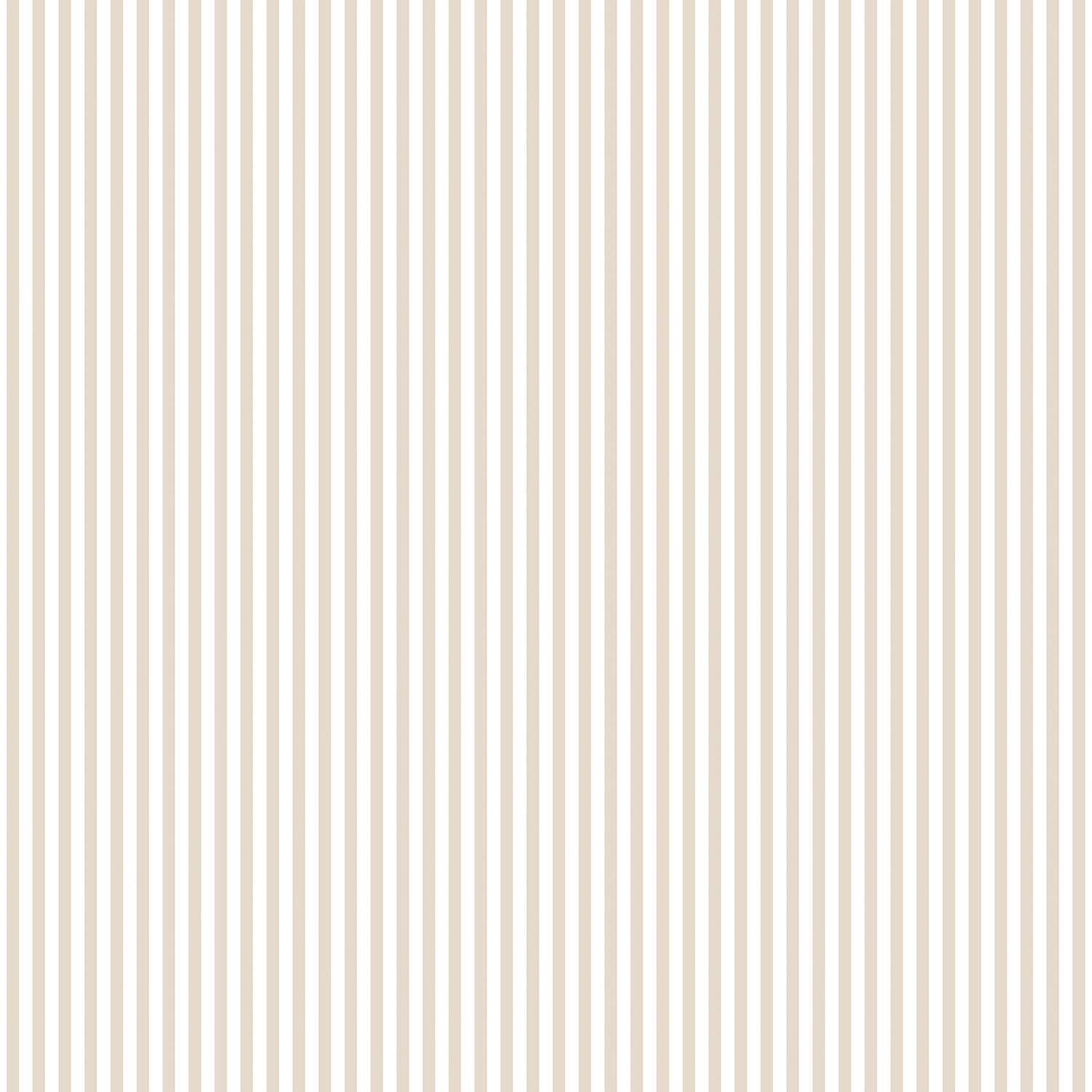 Galerie G67913 Miniatures 2 Shirt Stripe Design Wallpaper, Mushroom/White, 10m x 53cm