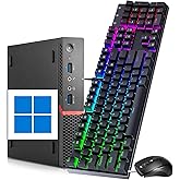 Lenovo ThinkCentre M700 Tiny Desktop Windows 11 Pro, Intel Core i5-6500T 2.5GHz, 8GB RAM, 256GB SSD, DisplayPort, Mouse & Keyboard, mini Computer PC (Renewed)